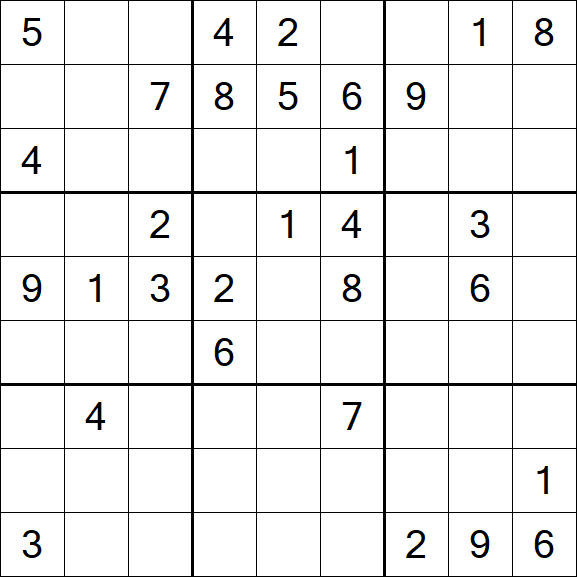 Sudoku - Schwierig