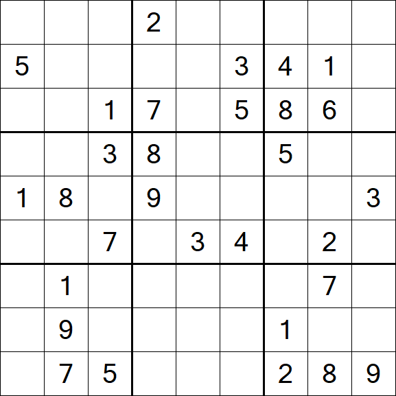 Sudoku - Schwierig