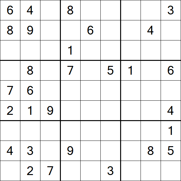Sudoku - Schwierig