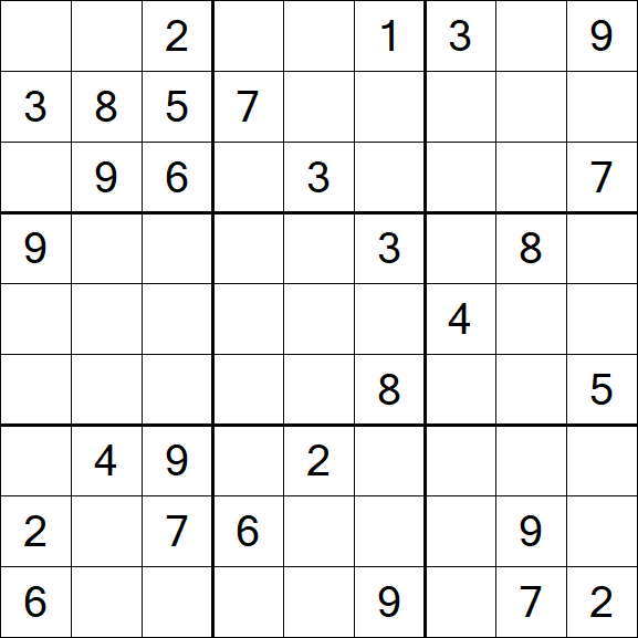 Sudoku - Schwierig