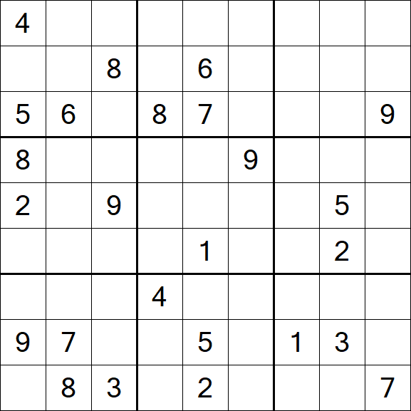 Sudoku - Schwierig