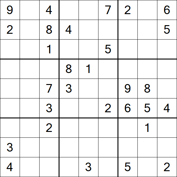 Sudoku - Schwierig