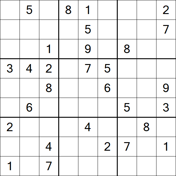Sudoku - Schwierig