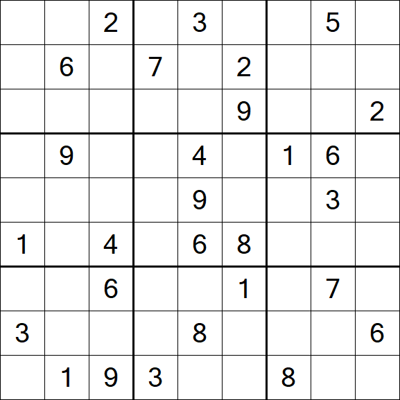 Sudoku - Schwierig