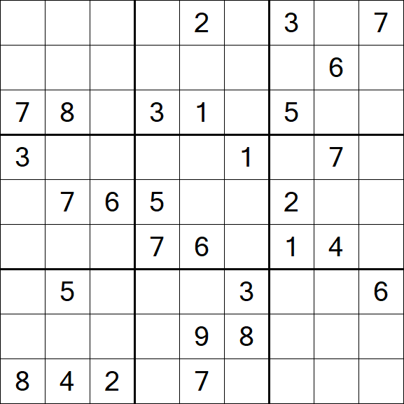 Sudoku - Schwierig