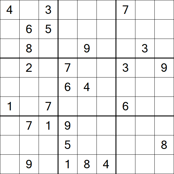 Sudoku - Schwierig