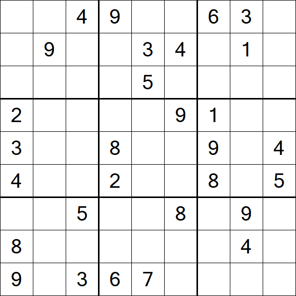 Sudoku - Schwierig