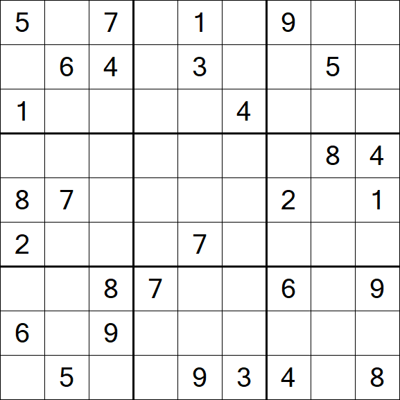 Sudoku - Difficile