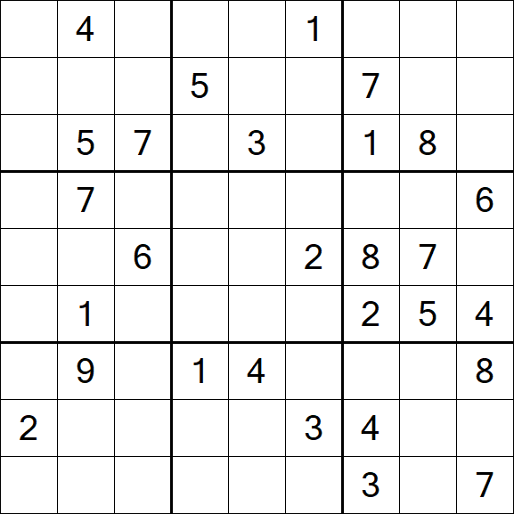 Sudoku - Difficile