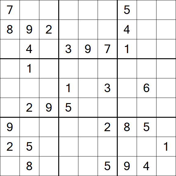 Sudoku - Difficile