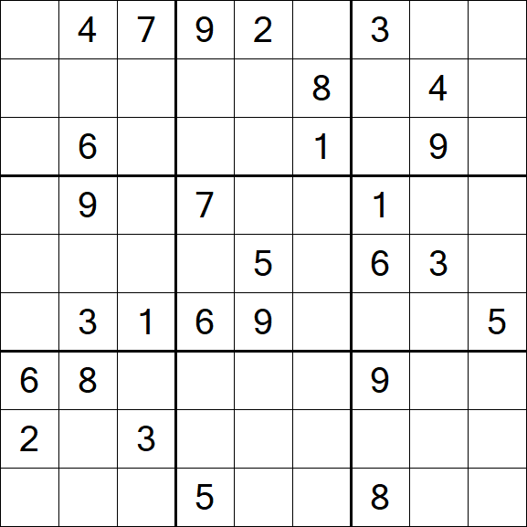 Sudoku - Difficile