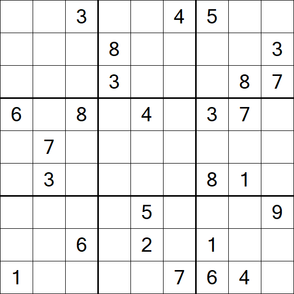 Sudoku - Difficile