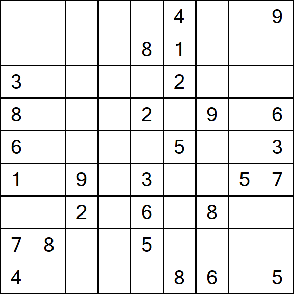 Sudoku - Difficile