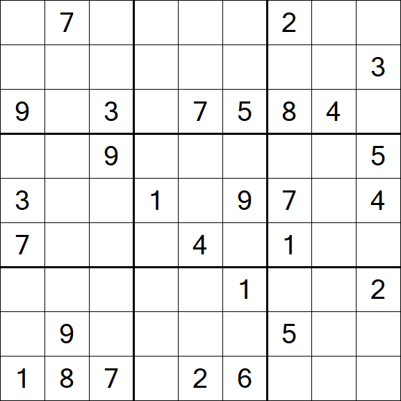 Sudoku - Difficile