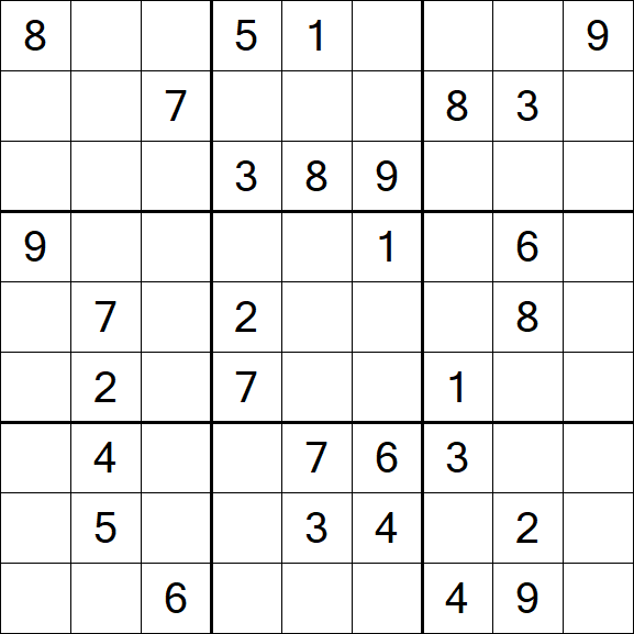Sudoku - Difficile