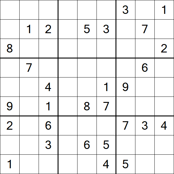 Sudoku - Difficile