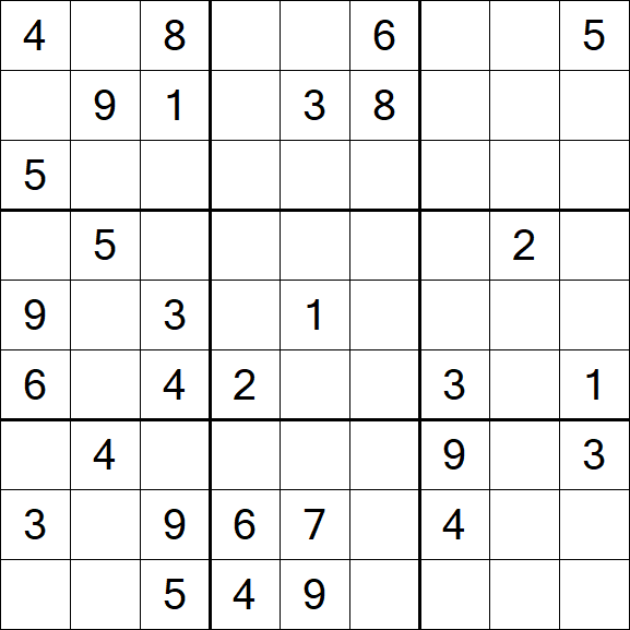 Sudoku - Difficile