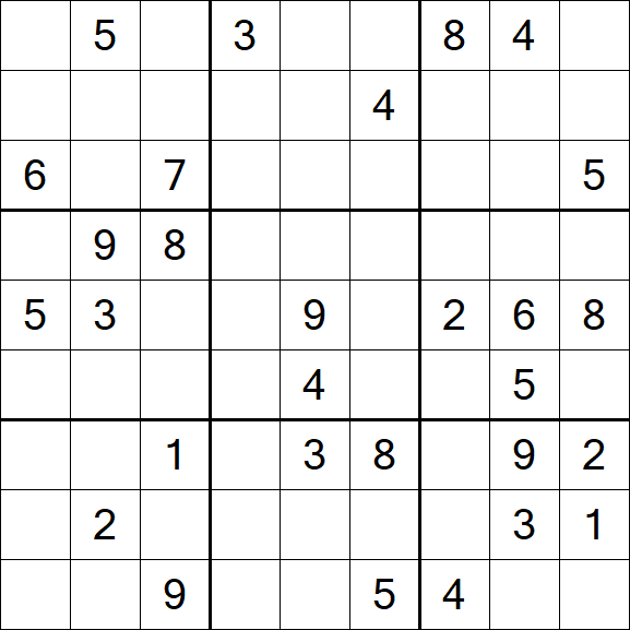 Sudoku - Difficile