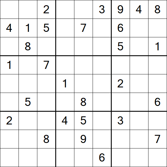 Sudoku - Difficile