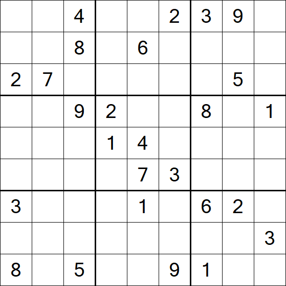 Sudoku - Difficile