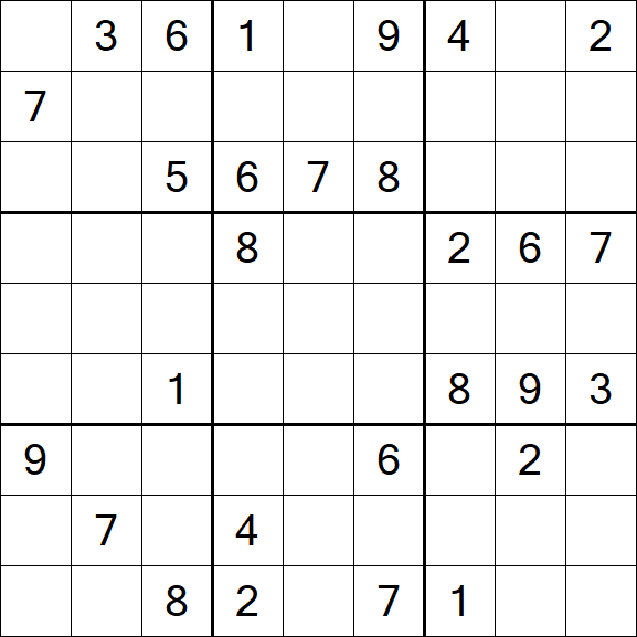 Sudoku - Difícil