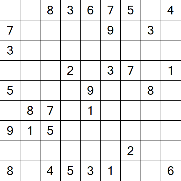 Sudoku - Difficile