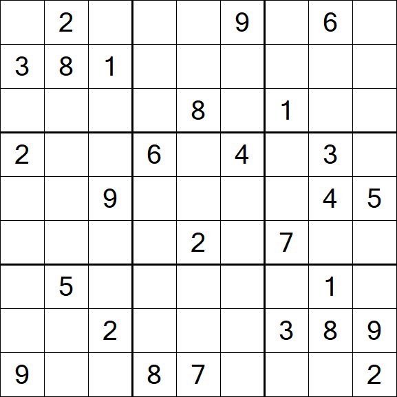 Sudoku - Difficile