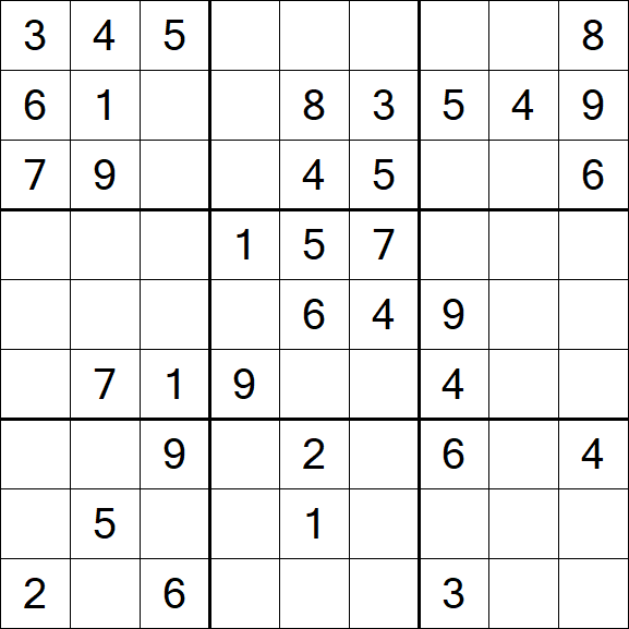 Sudoku - Moyen