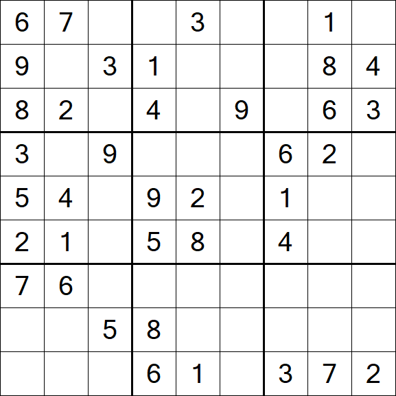 Sudoku - Médio