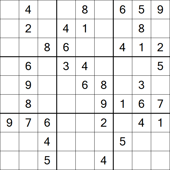 Sudoku - Médio