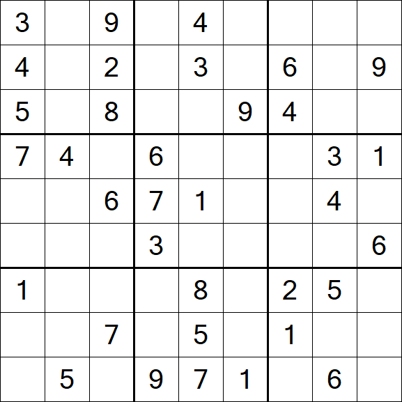 Sudoku - Medium