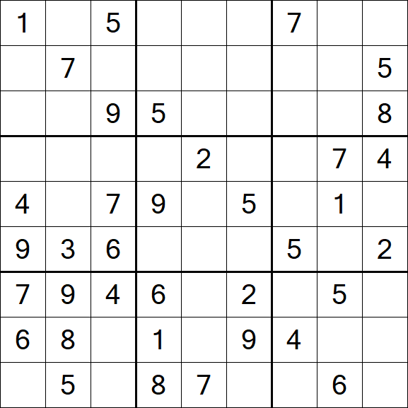 Sudoku - Moyen