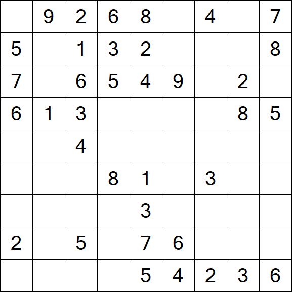 Sudoku - Moyen