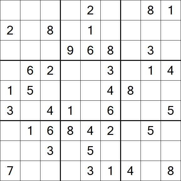Sudoku - Moyen