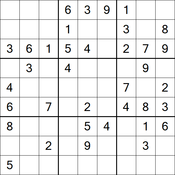 Sudoku - Moyen