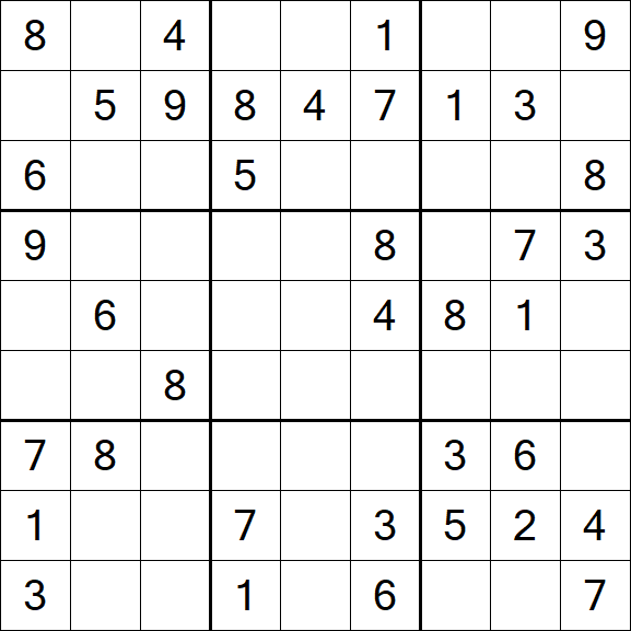 Sudoku - Moyen