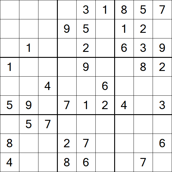 Sudoku - Médio