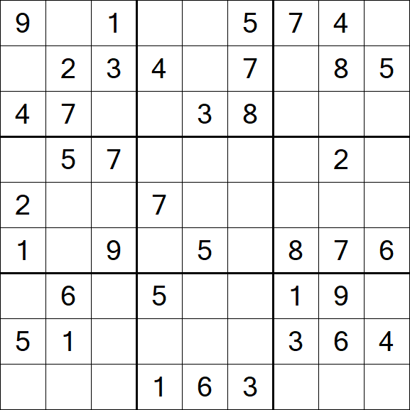 Sudoku - Médio