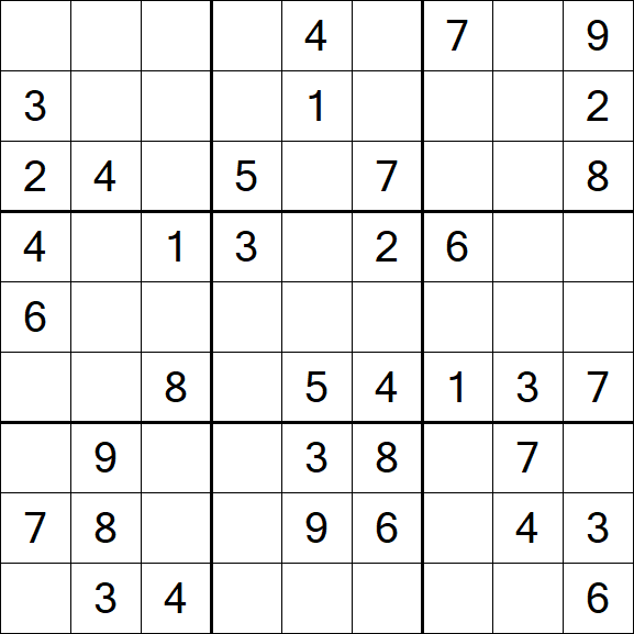 Sudoku - Médio