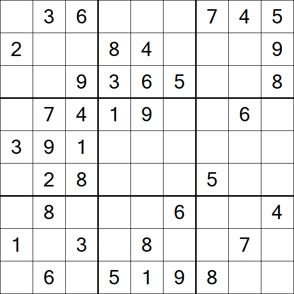 Sudoku - Médio
