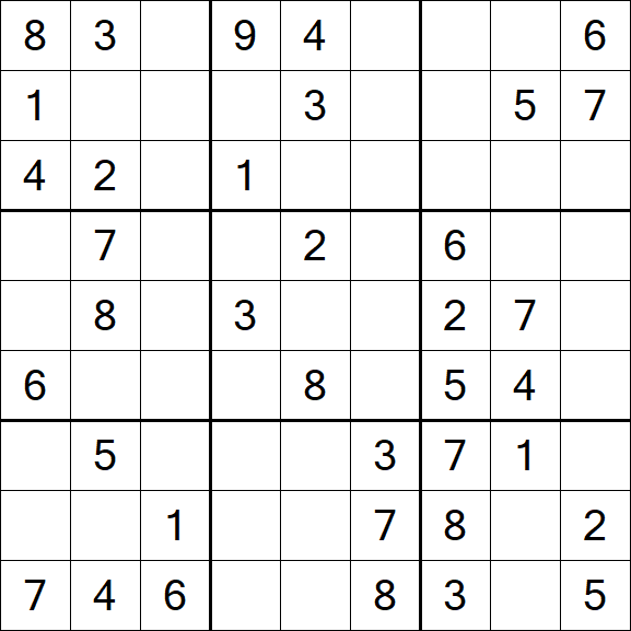 Sudoku - Médio