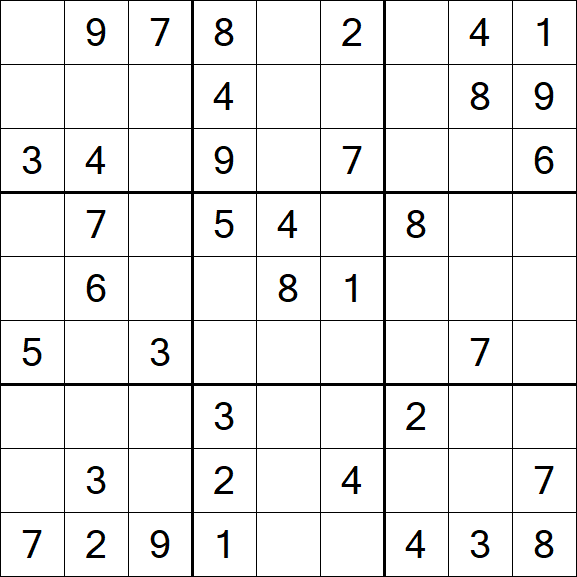 Sudoku - Médio