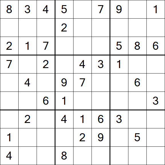 Sudoku - Médio