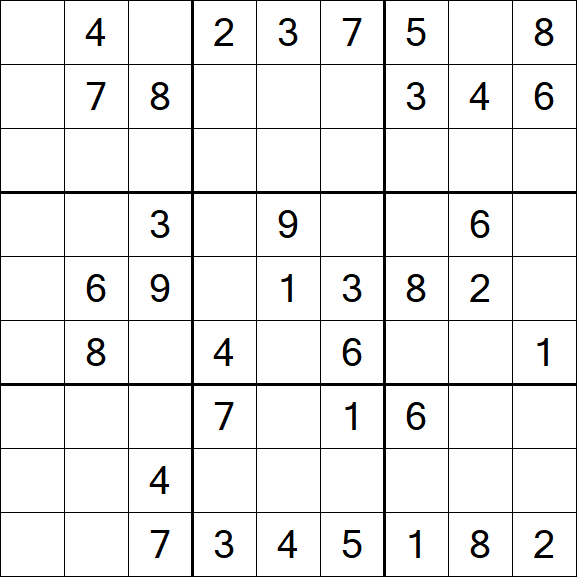 Sudoku - Médio