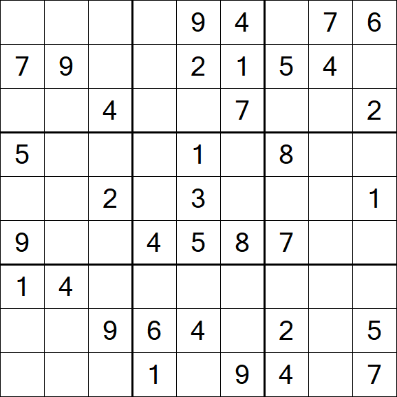 Sudoku - Médio
