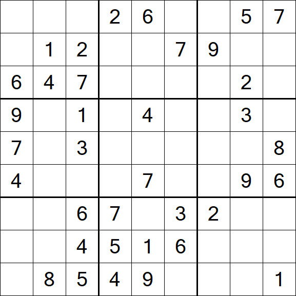 Sudoku - Médio