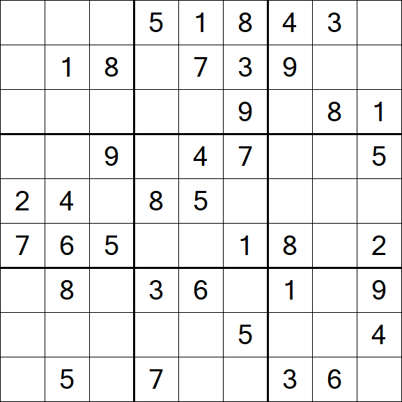 Sudoku - Médio