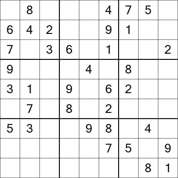 Sudoku - Médio