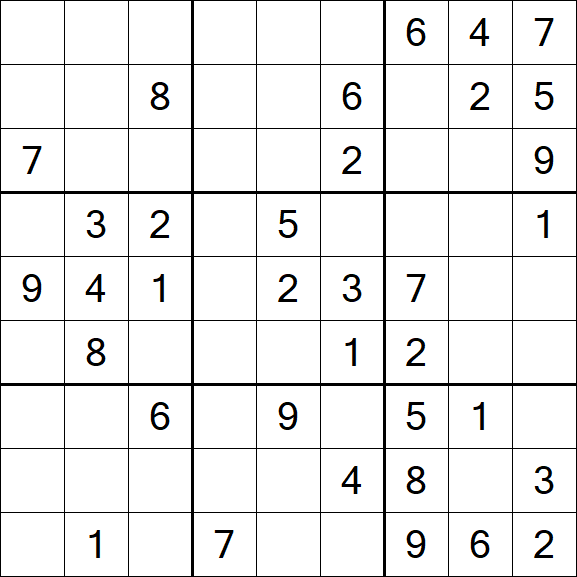 Sudoku - Moyen