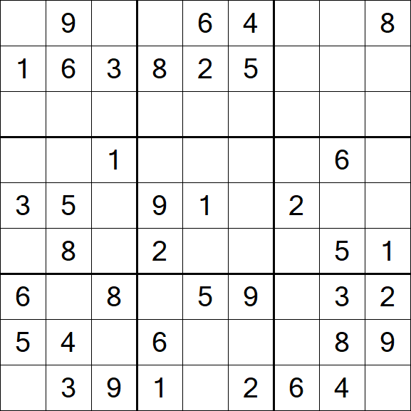 Sudoku - Médio